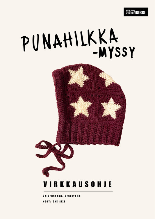 Punahilkka -myssy OHJE