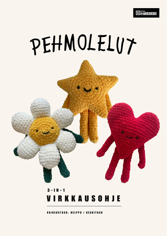 Pehmolelut -kolme ohjetta