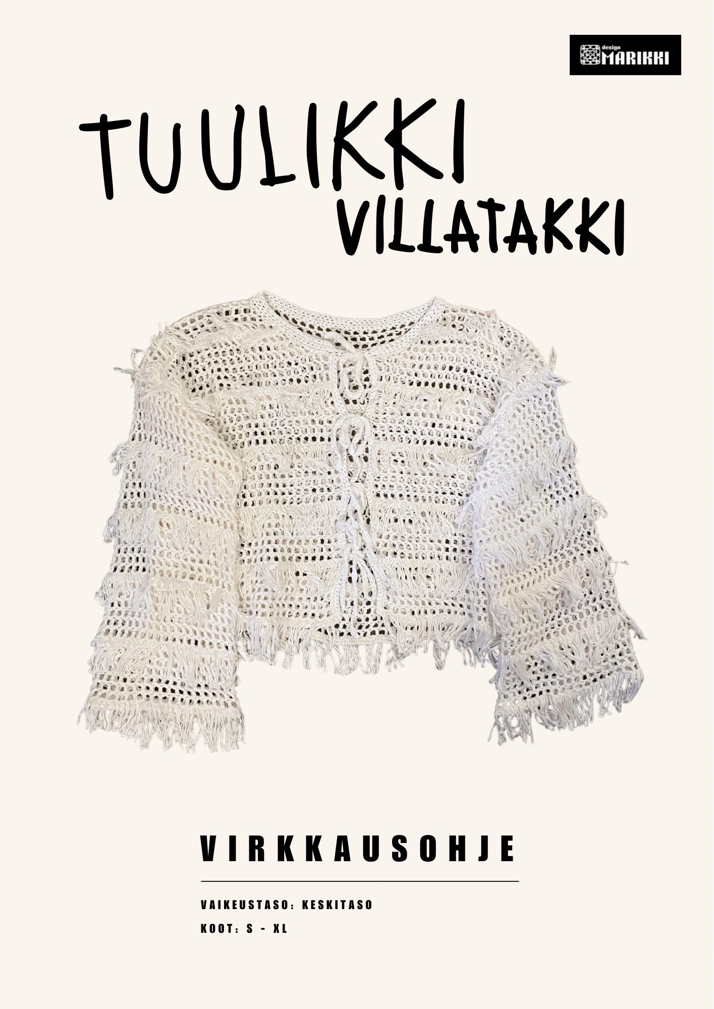 Tuulikki -villatakki OHJE