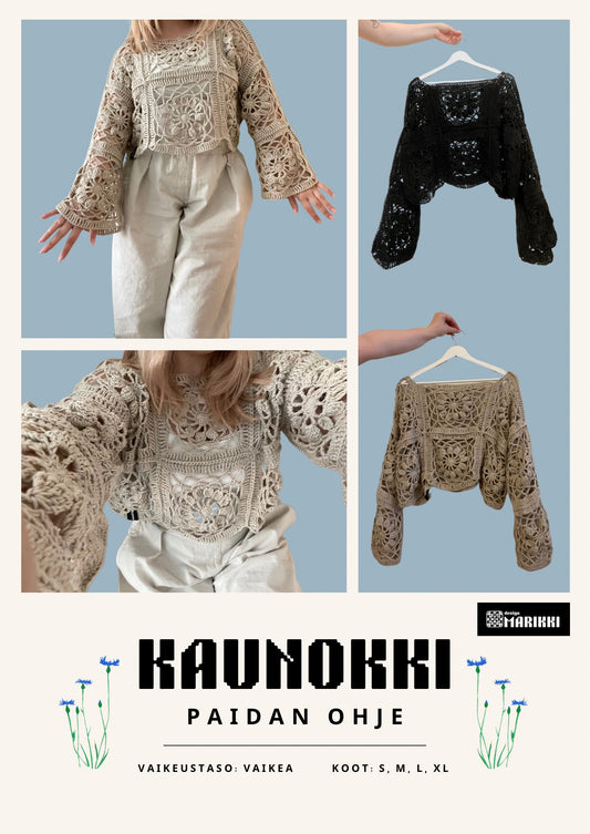 Kaunokki -paita OHJE